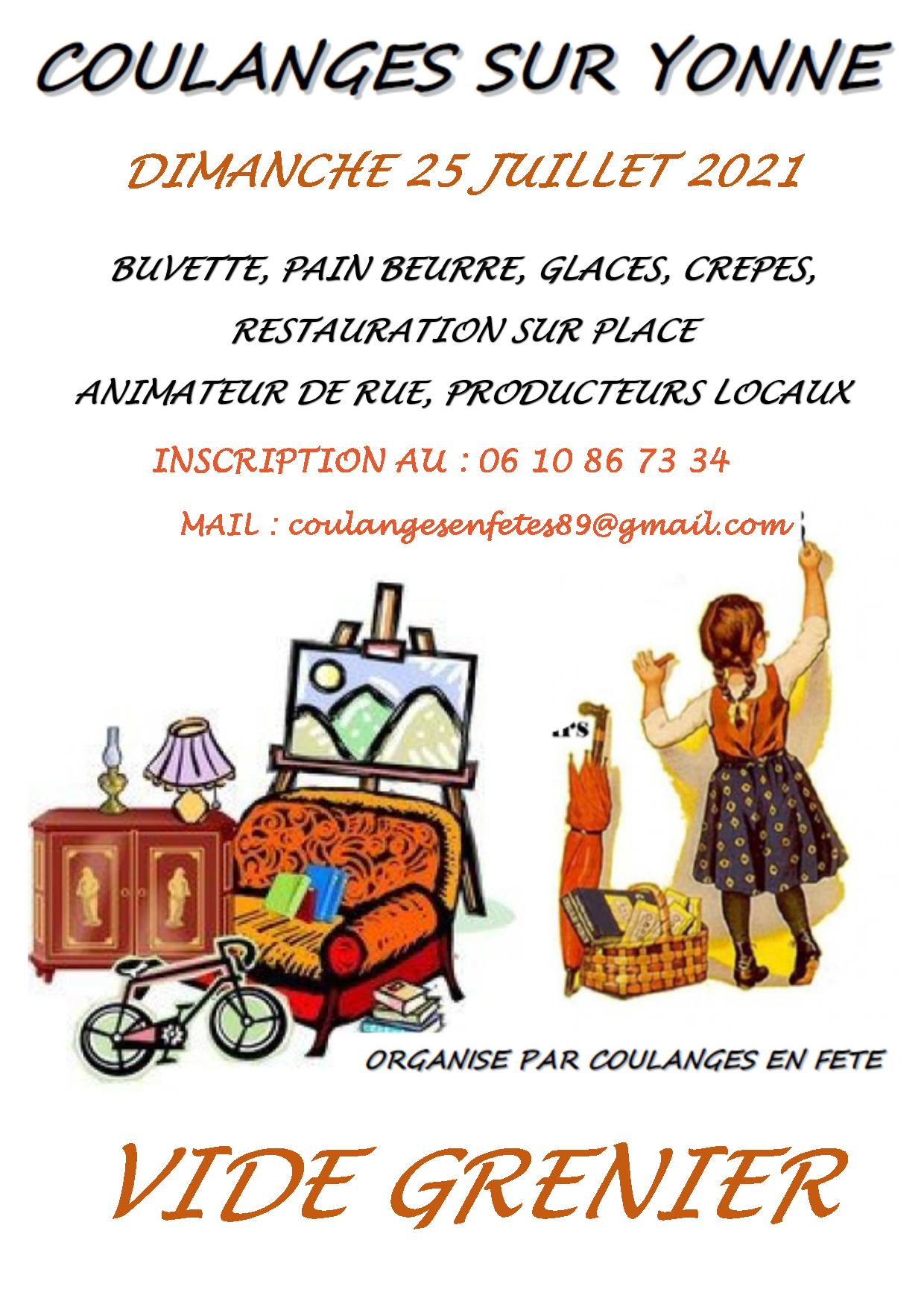 affiche vide grenier